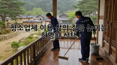 청소업체 이용, 삶의 질을 높이는 현명한 선택