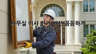 사무실 이사? 전기 배선 꼼꼼하게 체크하세요!